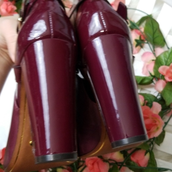 Lauren Ralph Lauren sz 9 Purple Leather Booties - Picture 3 of 8